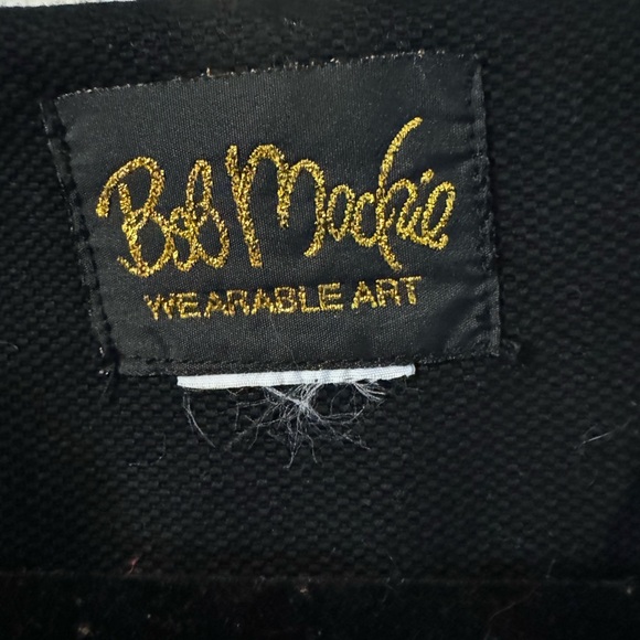 VTG Bob Mackie Wearable Art Colorful Embroidered Elephant Jacket Cotton Oversizd - Picture 7 of 15